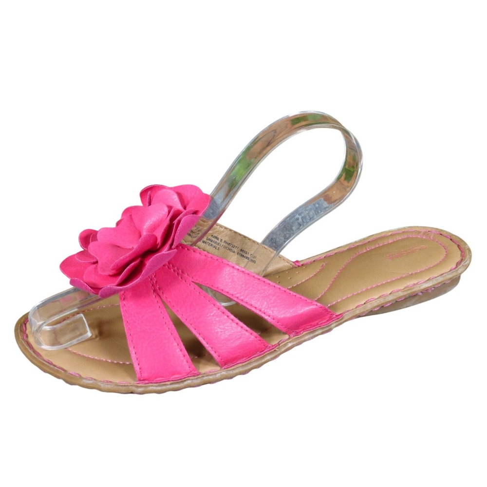 Sonoma Mariel Women Slide Sandals Size 9.5 Casual Summer Fuchsia Pinkโ Floral